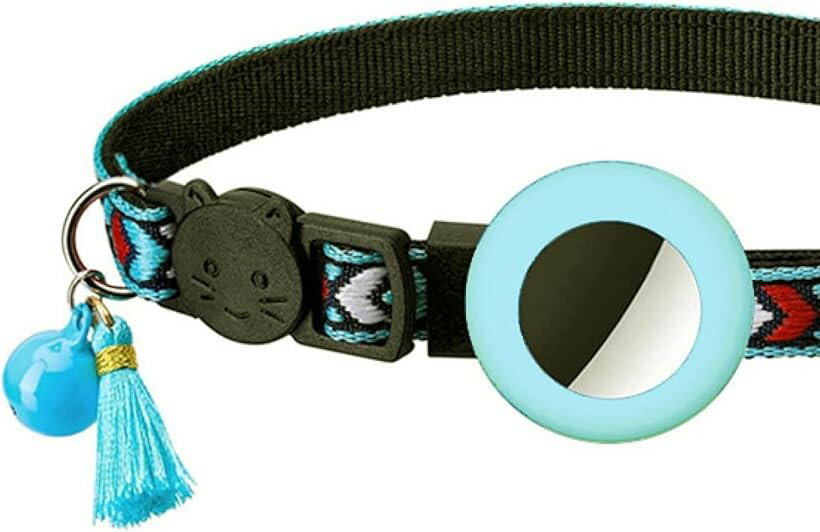 エアタグ用首輪 AirTag対応 猫 犬 ペット首輪 迷子 鈴 防水 追跡 ペット用品…