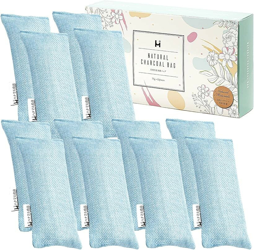 バリエーションコード : 2b43c8pn5n商品コード2b43c6wj96商品名お掃除・収納のプロが推薦 靴 消臭 除湿 竹炭 消臭剤 下駄箱消臭 繰り返し使えるブランドハナマル良品カラーブルーサイズ等x 12「ハナマル良品 靴 消臭 脱臭 竹炭 バッグ 12個セット内容」(1)竹炭バッグ「75gx12個」（サイズ：約縦17cmx幅7cmx厚さ3cm/個）、(2)説明書（脱臭・除湿の効果アップ実践法付き）「靴の消臭・除湿・抗菌　ニオイのモトから根本除去」 ハナマル良品の竹炭バッグは、 消臭 脱臭 除湿 効果を発揮するため、厳選された高品質の優れた竹炭のみを使用。木炭や備長炭の10倍の吸着力でニオイのモトから根本除去。天然の竹炭ですので、香でごまかす 消臭剤 とは違い、 無臭 でイヤなニオイと混ざることなく自然で爽やかな環境でご使用いただけます。また、 調湿 効果にも優れており 除湿剤 としても最適です。空気中のニオイ物質や水分を吸着し、空気の清浄と雑菌の繁殖を防ぐ 抗菌 作用。「お客様の声からご用意しました」この度、「家族や靴ごとで使い分けたい」というお客様のご要望をいただき、使い分け便利な6色（6足分）セットもご用意しました。各色バリエーションからお好みのカラーをお選びください。靴の種類も スニーカー 運動靴 革靴 パンプス ヒール ブーツ 安全靴 など大人から子供の靴まで幅広くご使用いただけます。「いろんなシーンで大活躍」靴箱 タンス クローゼット 衣装ケース お弁当などを入れたバッグ スーツケース 車 ペット トイレ 洗面台下 シンク下 冷蔵庫 ロッカー などにポンと置くだけで使い方も超カンタン。「コスパに優れた高品質と安心・安全素材」天日干しで最大2年間くり返し使用できるのでコスパに優れて経済的。竹炭の粉が漏れ出る心配がない、耐久性に優れた二重構造。天然素材 のみを使用していますので 赤ちゃん や ペット がいるご家庭でも安心してお使いいただけます。もちろん、環境に優しく処分もカンタン。中身の 竹炭 は土に還したり、肥料として使用していただくこともできます。※ 他ネットショップでも併売しているため、ご注文後に在庫切れとなる場合があります。予めご了承ください。※ 品薄または希少等の理由により、参考価格よりも高い価格で販売されている場合があります。ご注文の際には必ず販売価格をご確認ください。※ 沖縄県、離島または一部地域の場合、別途送料の負担をお願いする場合があります。予めご了承ください。※ お使いのモニタにより写真の色が実際の商品の色と異なる場合や、イメージに差異が生じることがあります。予めご了承ください。※ 商品の詳細（カラー・数量・サイズ 等）については、ページ内の商品説明をご確認のうえ、ご注文ください。※ モバイル版・スマホ版ページでは、お使いの端末によっては一部の情報が表示されないことがあります。すべての記載情報をご確認するには、PC版ページをご覧ください。