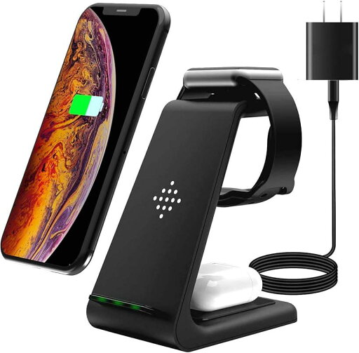 SHARE BEAUTY ワイヤレス充電器 置くだけ充電 Qiスマホ機種全対応 3in1急速充電 黒 SHARE BEAUTY ワイヤレス充電器 置くだけ充電 Qiスマホ機種全対応 3in1急速充電 黒