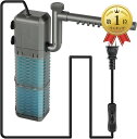 【楽天ランキング1位入賞】水中ポンプ 小型 水槽ポンプ 水槽フィルター 流量800L/H 揚程1.1M 40-60CM水槽適用 日本語説明書付き