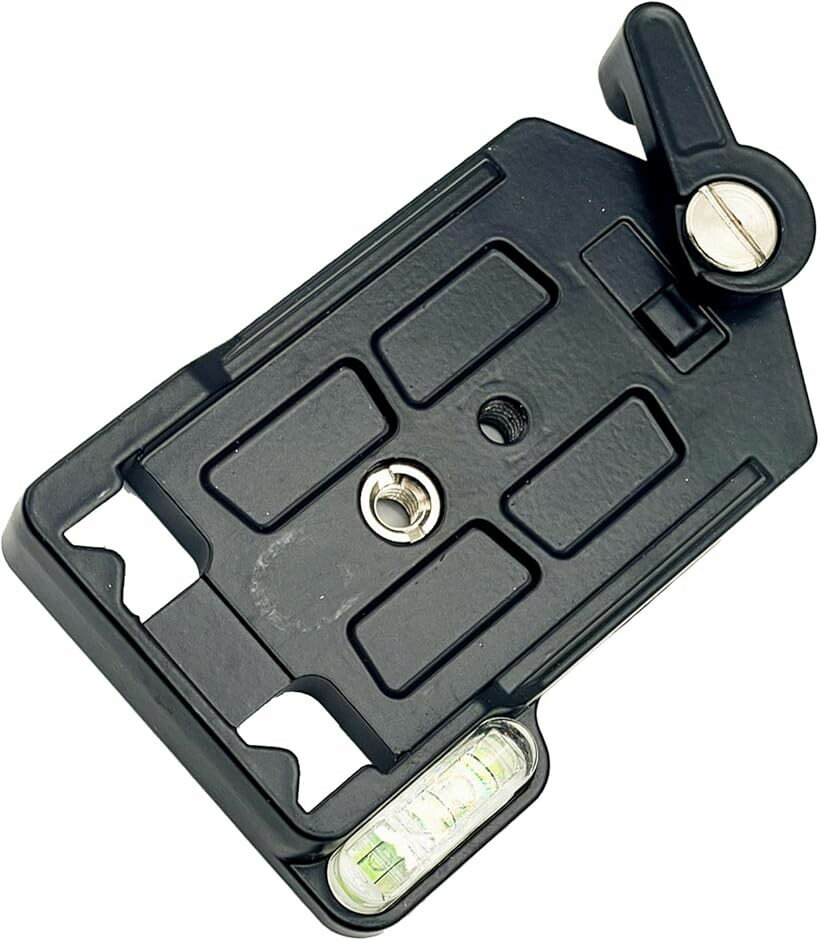 互換品 クイックリリース クイックシュー ベルボン QRA-35L QRA-6LII 1/4インチネジ カメラ クランプ 雲台 三脚 ベース (ブラック)