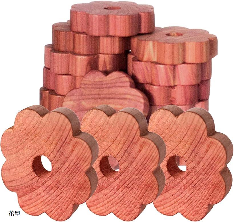 レッドシダーブロック 20枚 花型