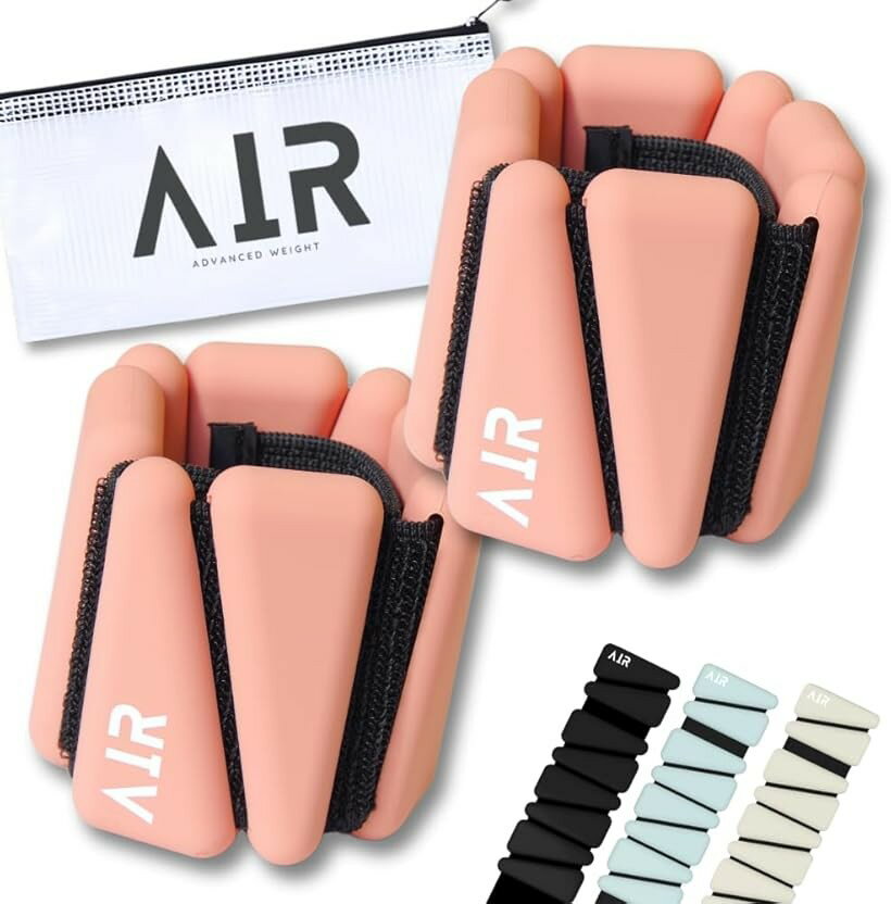 樂天商城 - TENASGEAR AIR家事トレ革命・女性目線デザインリストウェイトアンクルウェイト 2個セット 水中使用可 重量約910g シリコンウェイト ながら運動 ヨガ ピラティス (ピンク)