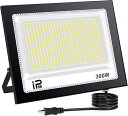 投光器 led 300W 屋外 100v 灯光器 作業灯 外灯 30000LM 6500K IP66 工事用ライト ledライト 1セット