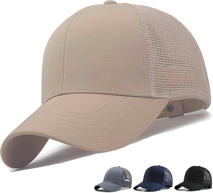バリエーションコード : 2b9nhfh8lo商品コード2b9nhh51gf商品名帽子 キャップ メンズ 大きいサイズ 特大 超深め 日本販売店／UV効果・近赤外線・遮光・ホルムアルデヒド検査済みブランドMITSU-Qカラーベージュ-メッシュサイズ等3XL特大サイズ 2XL（60－66cm）、3XL（64－70cm）で抜群の装着感深めのクラウン（淵から頭頂部まで：弧度19.5cm）で、しっかり被れる。つば長め（8cm）幅広め（外周21cm）で、こめかみが痛くない。計算されたフォルムによる小顔効果。国内検品・日本販売店※ 他ネットショップでも併売しているため、ご注文後に在庫切れとなる場合があります。予めご了承ください。※ 品薄または希少等の理由により、参考価格よりも高い価格で販売されている場合があります。ご注文の際には必ず販売価格をご確認ください。※ 沖縄県、離島または一部地域の場合、別途送料の負担をお願いする場合があります。予めご了承ください。※ お使いのモニタにより写真の色が実際の商品の色と異なる場合や、イメージに差異が生じることがあります。予めご了承ください。※ 商品の詳細（カラー・数量・サイズ 等）については、ページ内の商品説明をご確認のうえ、ご注文ください。※ モバイル版・スマホ版ページでは、お使いの端末によっては一部の情報が表示されないことがあります。すべての記載情報をご確認するには、PC版ページをご覧ください。「大きさは良いけど「深さ」が足りない」、「頭囲は後ろのベルトで調整出来ても形が崩れてしまう」、 そんなお客様のお声に応えて、大きくて「深い」キャップを作りました。 大き目サイズを買ったけど思っていたより浅くて脱げてしまう・・・ 幅が狭くてこめかみが痛くなる・・・ 被れるけどなんだか似合わない・・・ そんなお悩みをすべて解決する、しっかり被れる大きさのキャップです。ただ大きいだけではなく、きちんと計算されたフォルムで小顔効果も期待できます。今までキャップを敬遠してきた方も是非お試しください。