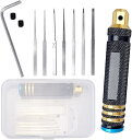 タガネ 7種ブレード グリップ付き マルチサイズ 筋彫り ライン引き 工具 0.1~2.0mm