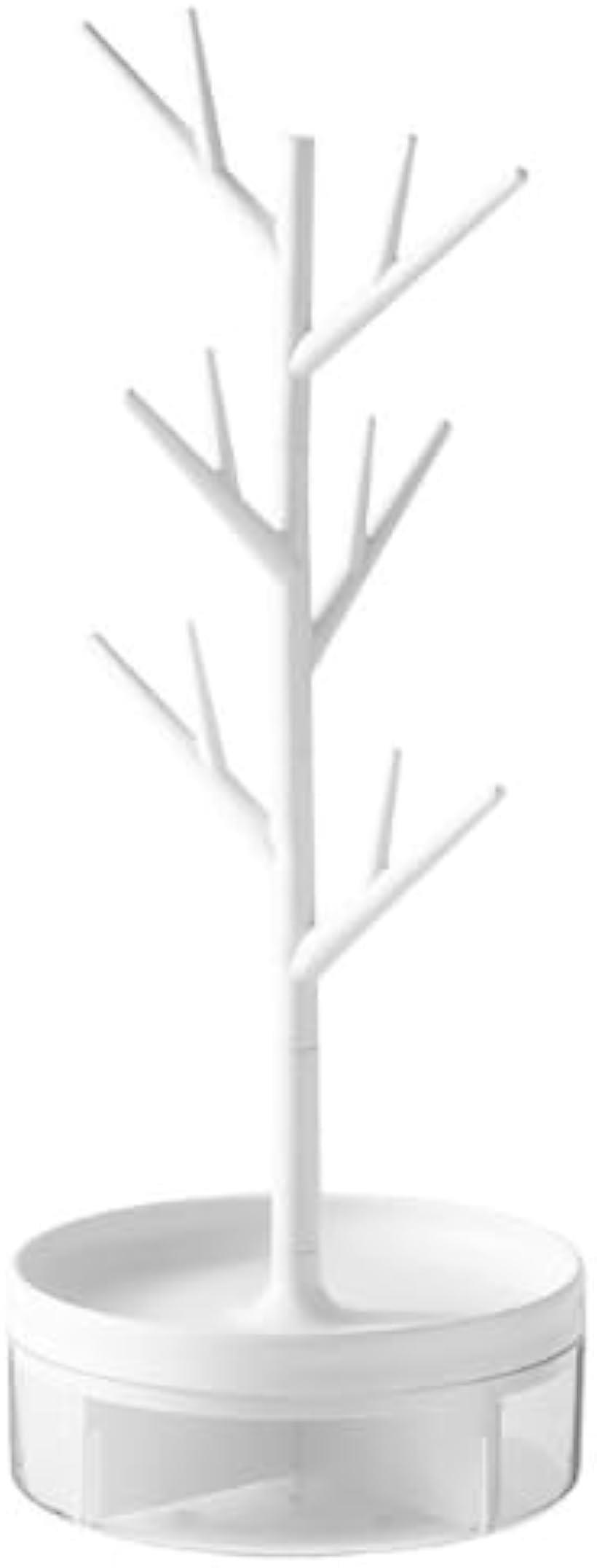 アクセサリー掛け 木 白 収納 ジュエリー トレー クリア トレイ インテリア スタンド