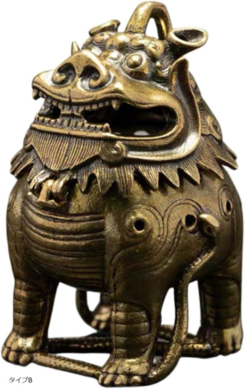 室內精巧飾品, 擺飾 - 麒麟 風水 グッズ 開運 香炉 置物 オブジェ 装飾 インテリア お香 タイプB