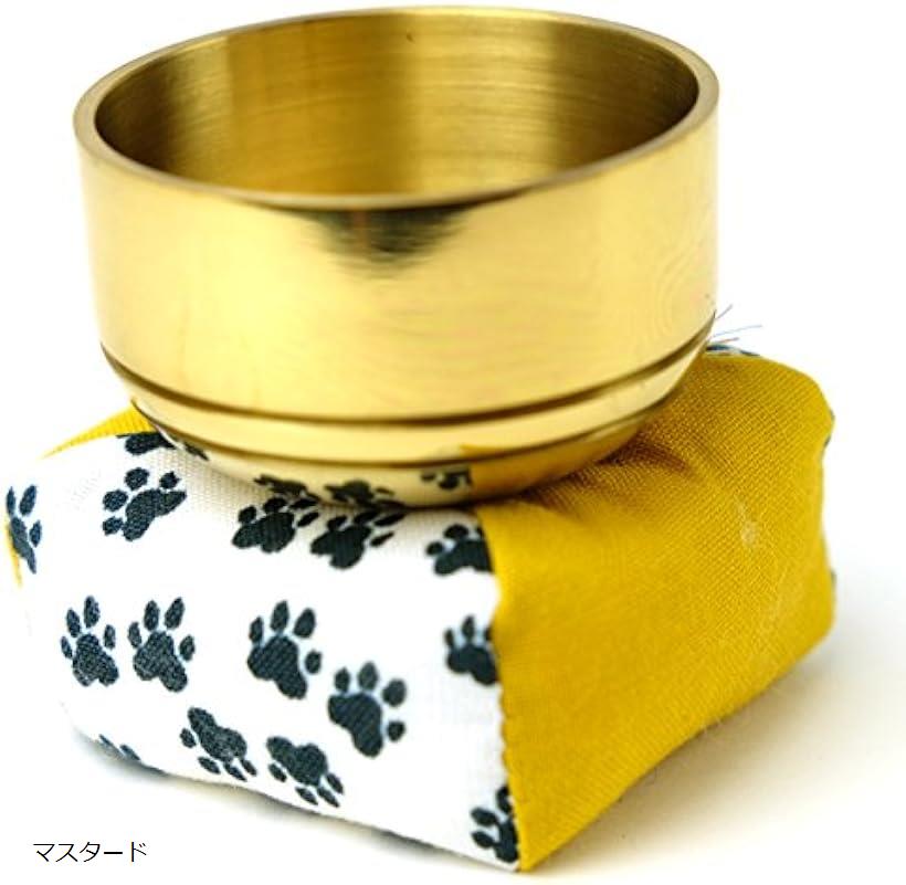 ペット仏具 セット おりん 日本製 りん棒 足跡柄 座布団 パープル ケリー レッド 紫陽花 インディゴ 焼きいも すいか 黒豆大福 マスタード