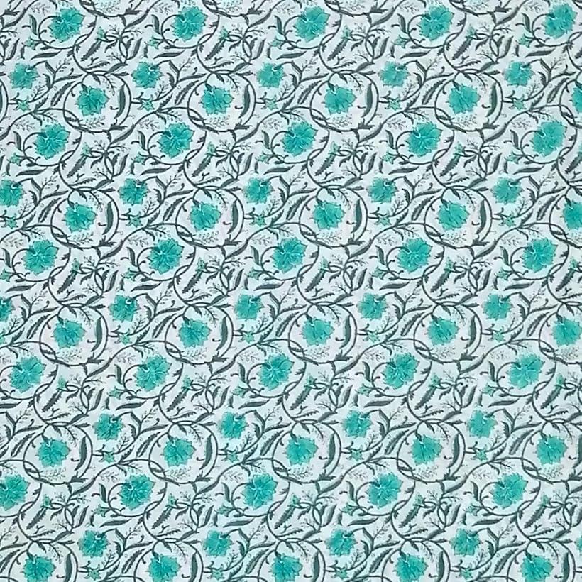 【全品P5倍★お買い物マラソン】ブロックプリント コットン 生地 アジアン エスニック 布 幅約1m長さ約2m