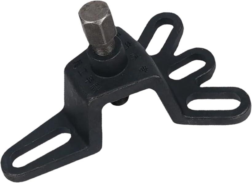 フロント ハブプーラー 4穴 5穴 兼用 工具 解体 修理 ベアリング 交換 ドラム 抜き取り 整備 DIY ブラック(2.0)