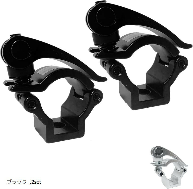 スコップホルダー 汎用 固定 4WD オフロード クロカン 背面 取り付け 2個セット ハンドル式 ブラック 2set