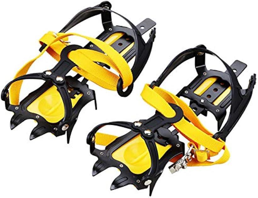 アイゼン 氷 雪道 滑り止め 10本爪 男女兼用 収納ケース付き 19.5-32cm