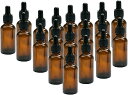遮光瓶 スポイト 付き アロマオイル エッセンシャルオイル 精油 容器 保存 ガラス 2ml 20本セット