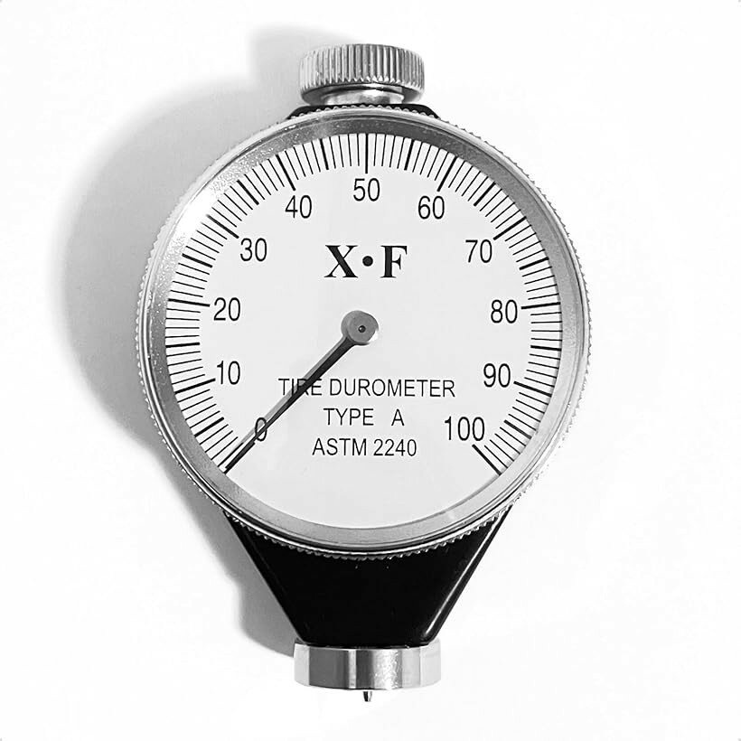 硬度計 A型 デュロメーター 0～100HA 規格準拠 スタッドレスタイヤ ゴム 皮革 軟質プラスチック 蝋 専用ケース付き