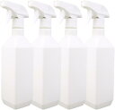 遮光スプレーボトル 500ml アルコール対応 霧吹き容器 4本セット