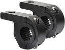 バイク用 ステンレス 作業灯ブラケット 2個セット Φ25~32mm ブラック