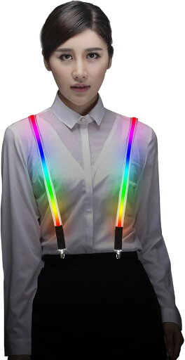 LED サスペンダー 発光 7色 Y型 パーティー ハロウィン 仮装 LED サスペンダー 発光 7色 Y型 パーティー ハロウィン 仮装