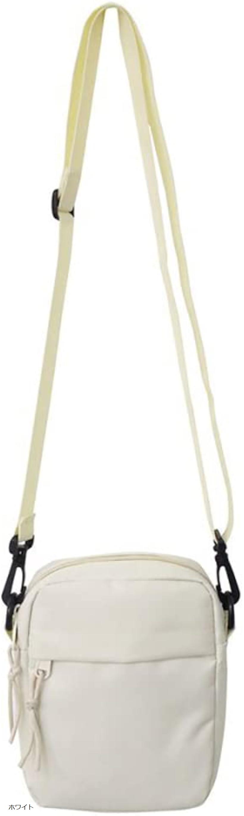 レディース 無地 ショルダーバッグ コンパクト カジュアル 斜めがけ ミニショルダーバッグ ブラック カーキ ホワイト