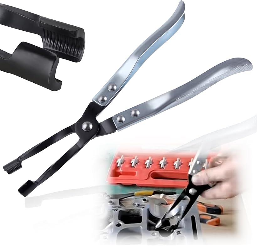 バルブステム取り外しプライヤー バルブステムシールプライヤー ユニバーサル バルブシートリングプライヤー #45鋼 鍛造 ギザ付 滑り止め加工 O型 径12mm