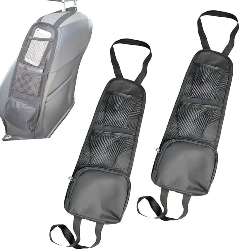 樂天商城 - 車用シートサイドポケット 多機能収納 小物整理 ブラック 2枚セット