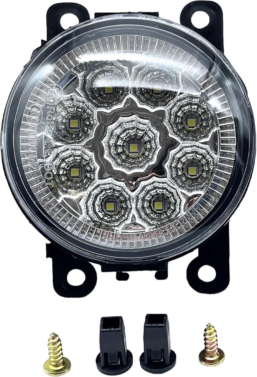 汎用 LED フォグランプ ユニット 車 ハスラー ジムニーシエラ スペーシアカスタム スイフトスポーツ 12V ホワイト