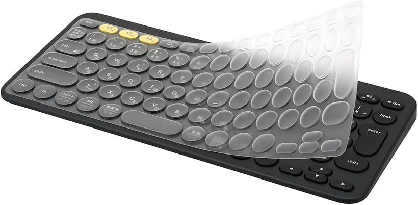 ロジクール K380 Pebble Keys 2 K380s 用 キーボードカバー 対応 日本語JIS配列 Logi Logicool スキン 超薄型 防水防塵 高い透明感 TPU 保護カバー キースキン