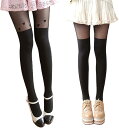 男の娘 コスプレ 女装 フェイク ニーハイソックス セット 2足セット ハート柄/縄柄