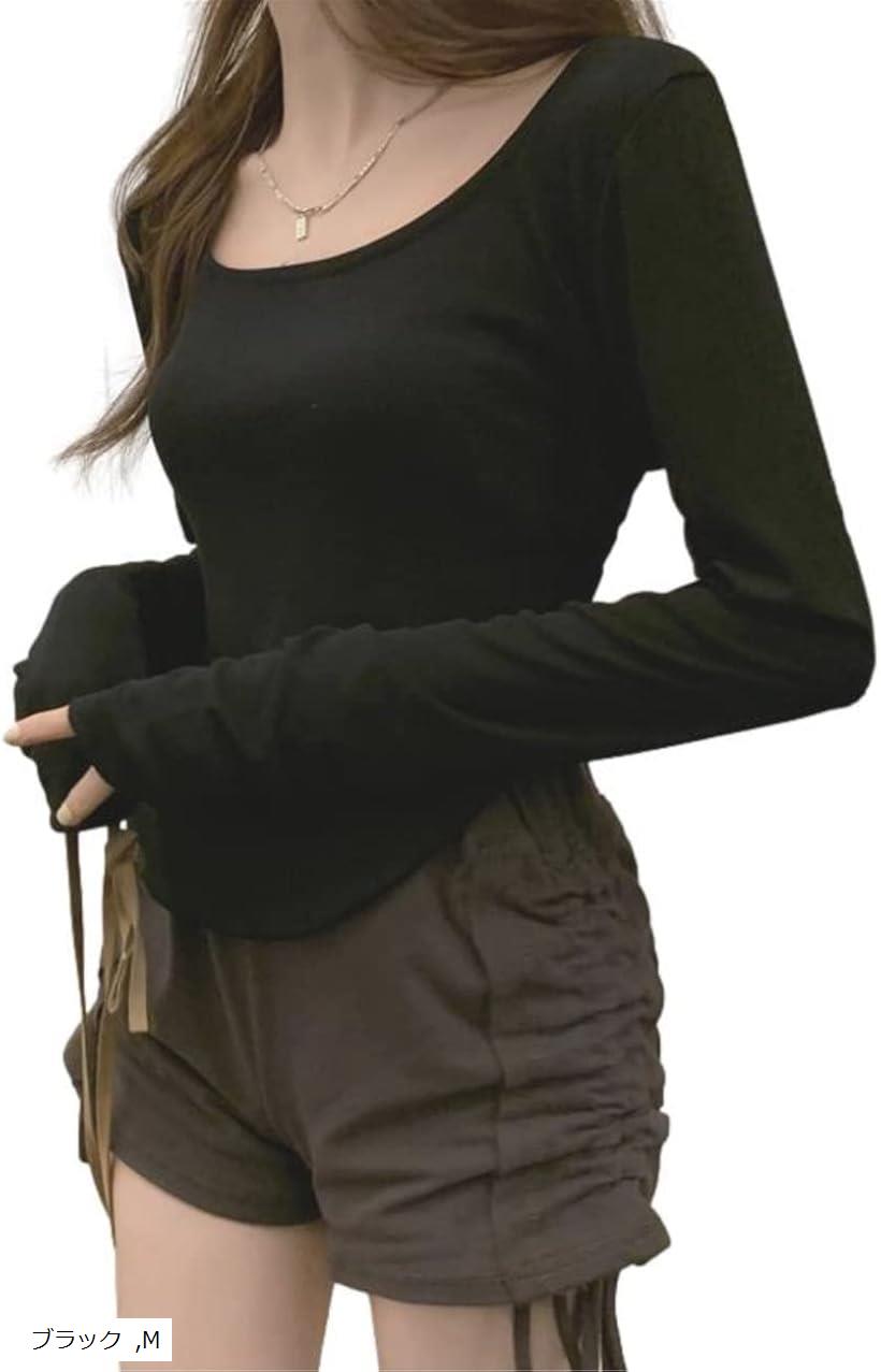 ���åȥ��� �������� �饦��ɥͥå� Ĺµ U�ͥå� ����T ���ȥ�å� ̵�� �ݼ� ��ǥ����� ����ʡ� TSHT015 �ۥ磻�� ���졼 L �֥�å� M