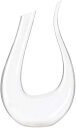 morningplace U字型 ホーン ワイン ウィスキー デカンタ クリスタルガラス 1200ml