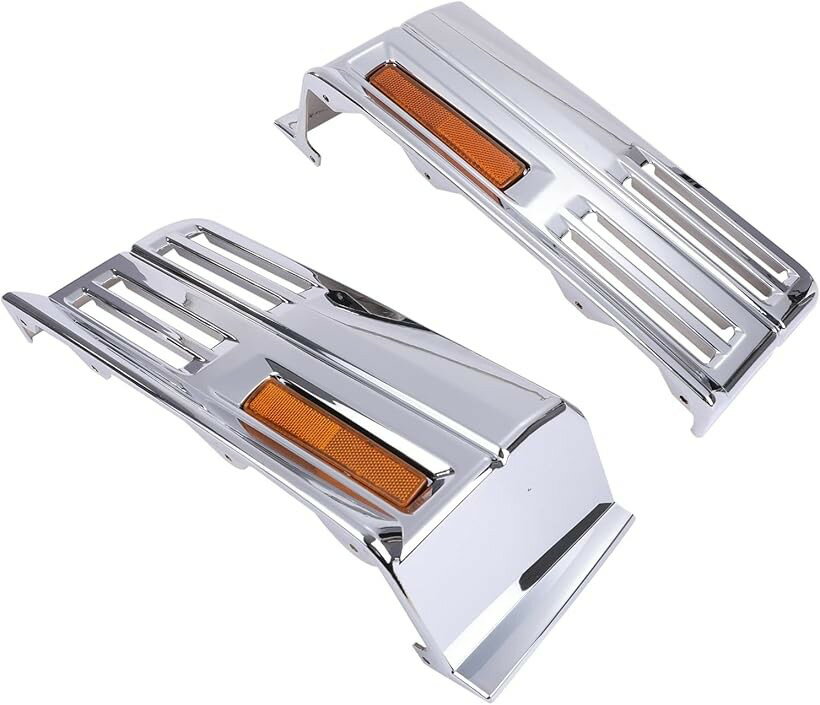 三菱 ふそう 07 NEW スーパーグレート リフレクター 付 左右セット メッキ ステップ ロア ダブル リップ 装着 車用 ドレスアップ カスタムパーツ 社外品