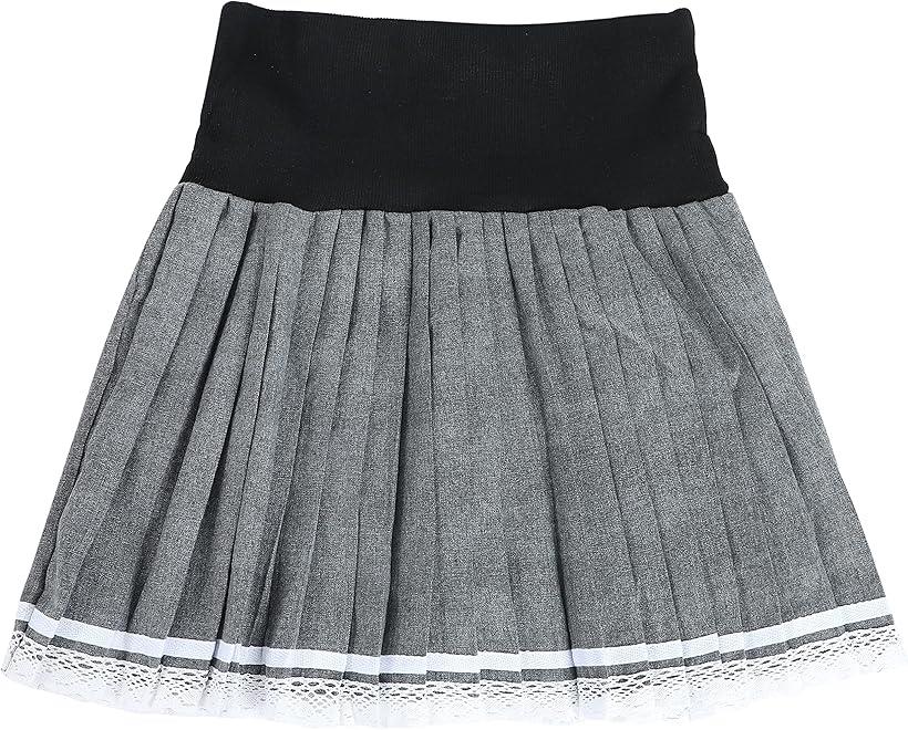 ウエストゴム入り プレッピー スタイル スカート