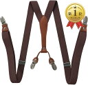 【楽天ランキング1位入賞】4クリップ サスペンダー Y型 幅25mm
