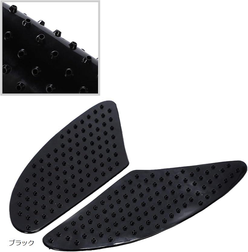 【楽天ランキング1位入賞】バイク用ニーグリップパッド 滑り止め 傷防止 貼るだけ 耐摩耗性 左右セット ブラック