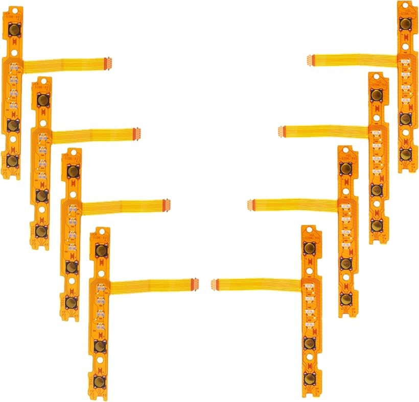 互換品 yu gafudo.h スイッチ修理部品 ジョイコン 右ボタン 左ボタン キー フレックスケーブル お得な4セット joy-con