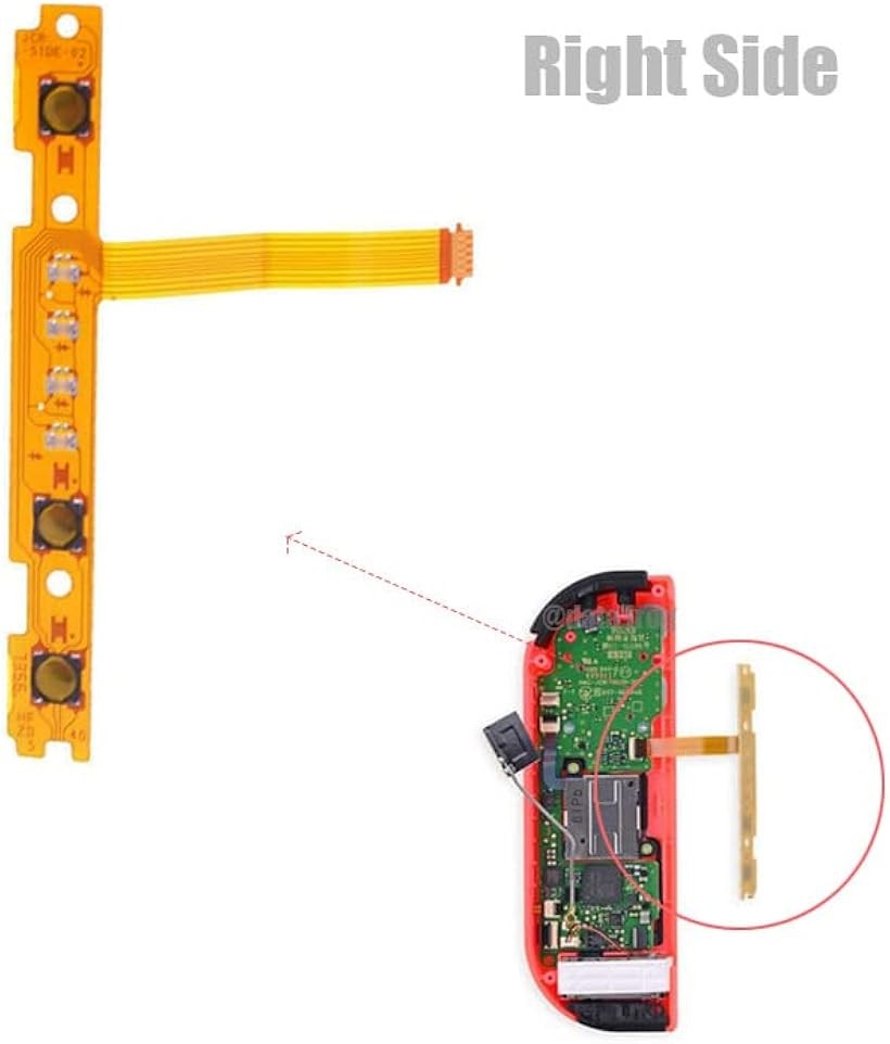 互換品 yu gafudo.h スイッチ修理部品 ジョイコン 右ボタン 左ボタン キー フレックスケーブル お得な4セット joy-con