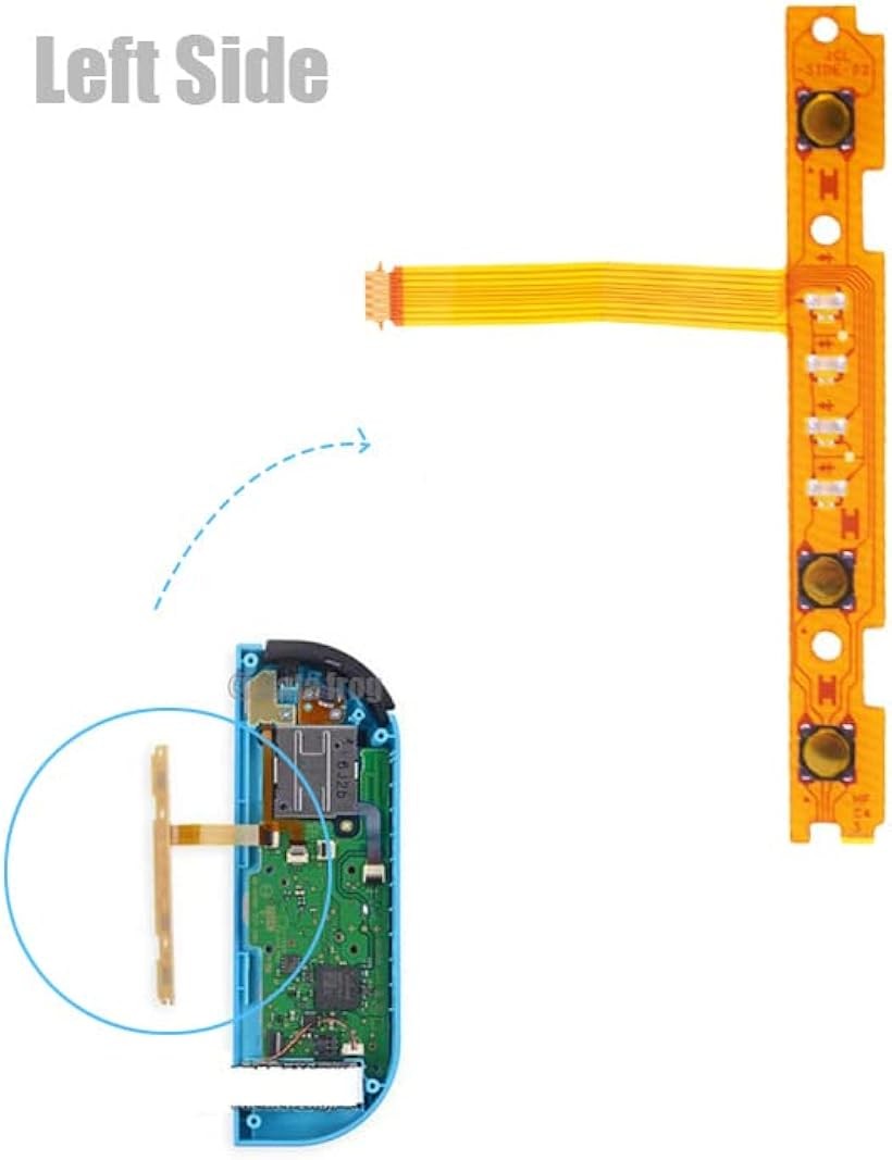 互換品 yu gafudo.h スイッチ修理部品 ジョイコン 右ボタン 左ボタン キー フレックスケーブル お得な4セット joy-con