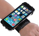 スマホ アームバンド ランニング ウーバーイーツ サイクリング フィットネス向け ブラック(4)