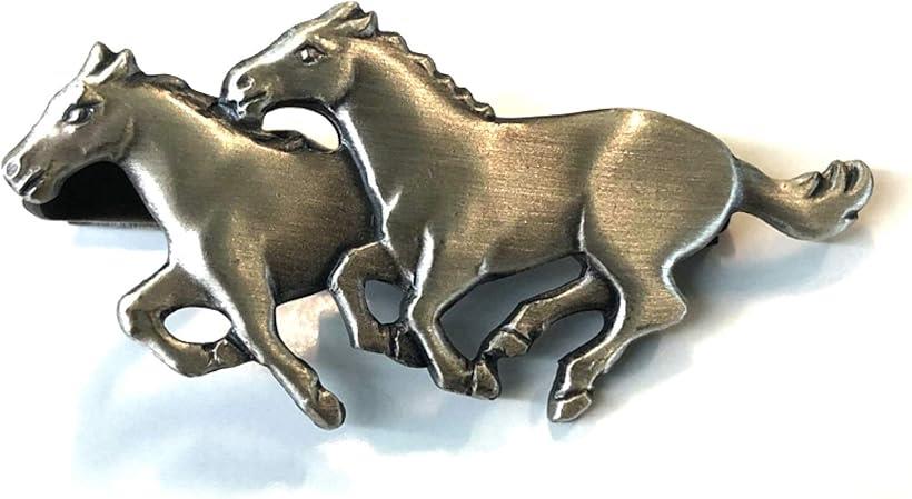 日本製 ネクタイピン タイバー 二頭馬