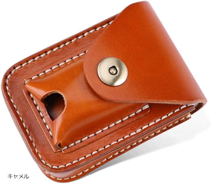 【楽天ランキング1位入賞】タバコケース 煙草入れ ライター ジッポ たばこ 収納 シガレットケース レザー ベルトポーチ シガーケース ブラウン ブラック ダークブラウン キャメル