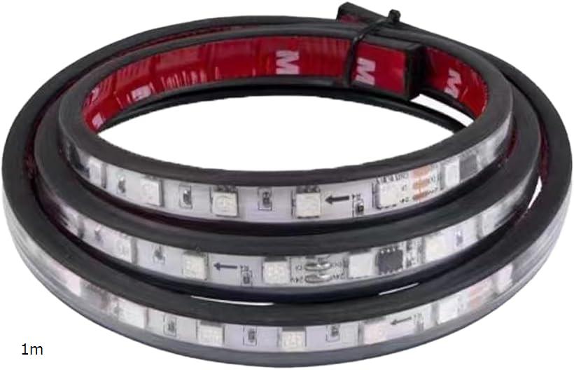 互換品 LEDテープライト 車 デイライト 24v シーケンシャルウインカー トラック 流れるLEDテープ グリ..