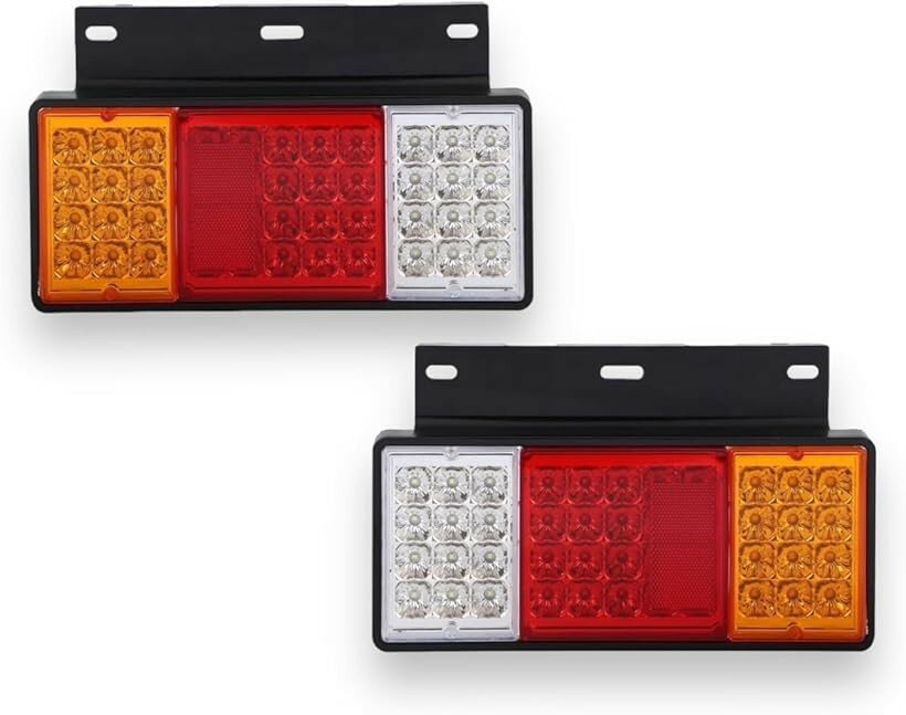 トラック LED テールランプ 24V 左右 セット ウインカー ブレーキ バック ライト リフレクター トレーラー ボート 反射板 付き いすゞ エルフ 等 88発 社外品 汎用品