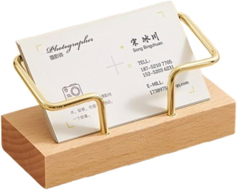 名刺ホルダー 名刺スタンド 名刺立て カード立て ショップカード入れ カードスタンド 木製 卓上 おしゃ..