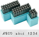 打刻印セット アルファベット 数字 筆記体風 レザークラフト DIY 手作り