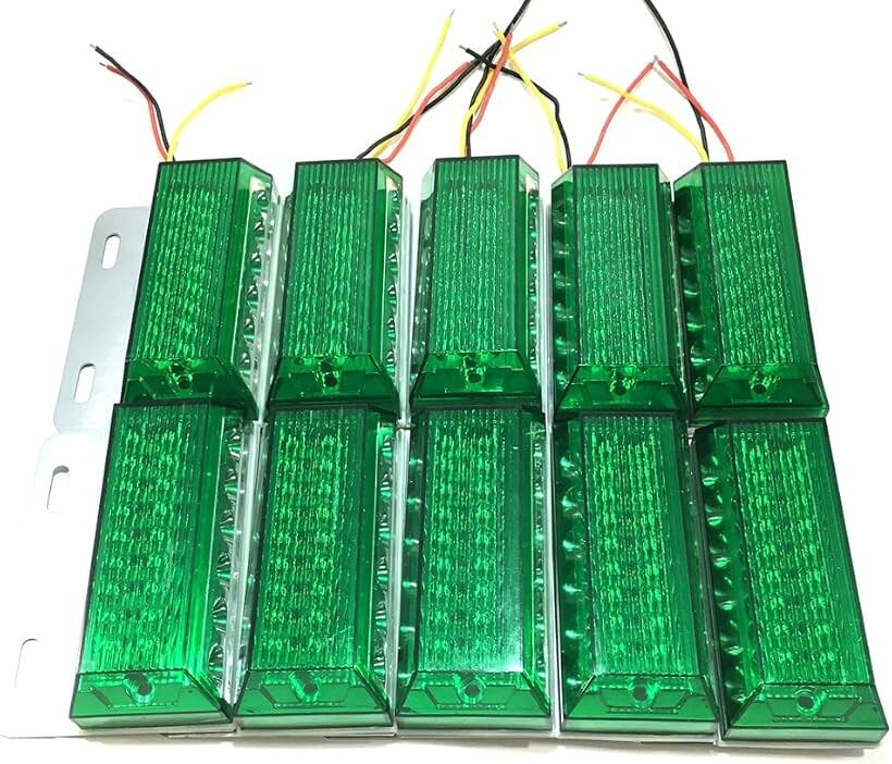 24V トラック 用 角型 LED サイド マーカー ランプ アンダー ダウン ライト 付き 1...