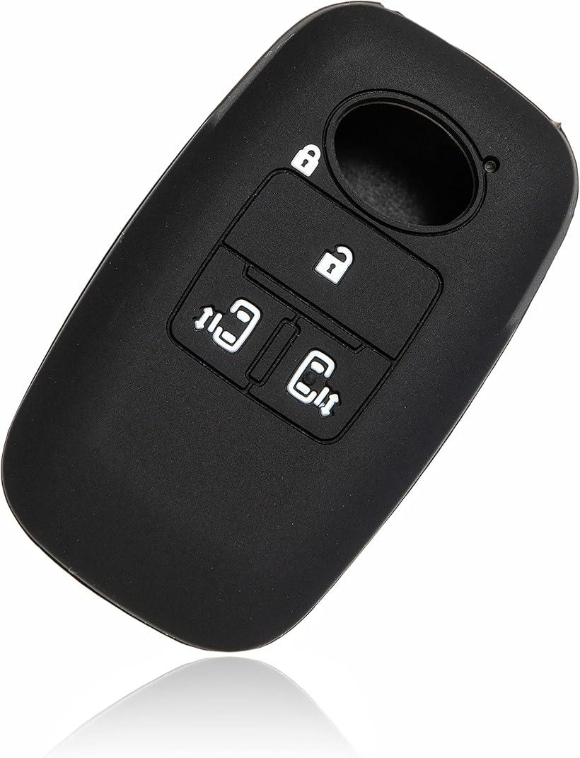 ダイハツ トヨタ カバー キーケース 鍵 キーカバー シリコン キーレス キーホルダー スマートキー 4ボタン 新型タント 新型タントカスタム ルーミー トール 専用設計 傷防止 DAIHATSU TOYOTA 1