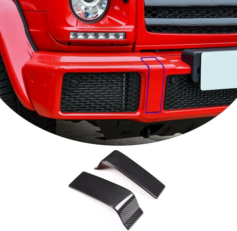 メルセデス・ベンツ Gクラス W463 G350 G400 G500 G55 G63 G65 G800 2004-2018に対応 車 フロントバンパーグリル装飾カバー フロントバンパートリム装飾