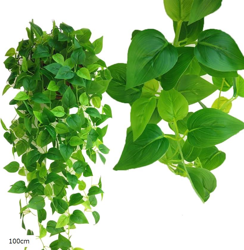 Tierneys 人工観葉植物 グリーンガーランド フェイクグリーン アイビーガーランド 2束セット 100cm