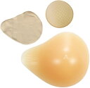 人工乳房 螺旋型 シリコンパッド 保護カバー ブラパット 3点セット 右胸 フックなし 乳がんパッド バスト補正