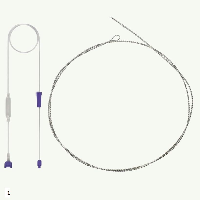 フレキシブルブラシ いろうチューブ洗浄ブラシ 全長80cm ブラシ幅4mm 1
